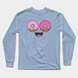 donut happy face Long Sleeve T-Shirt